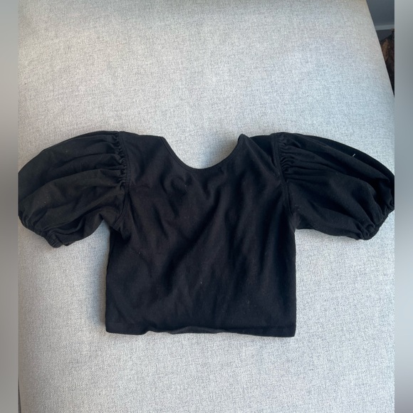 Aritzia Black Crop Top - Picture 2 of 2
